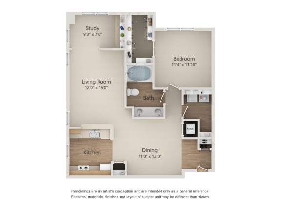 Leon floor plan at The Park at Monterey Oaks, Texas, 78749