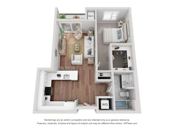 A1 03 Floorplan at Boutique 28, Minneapolis, 55408