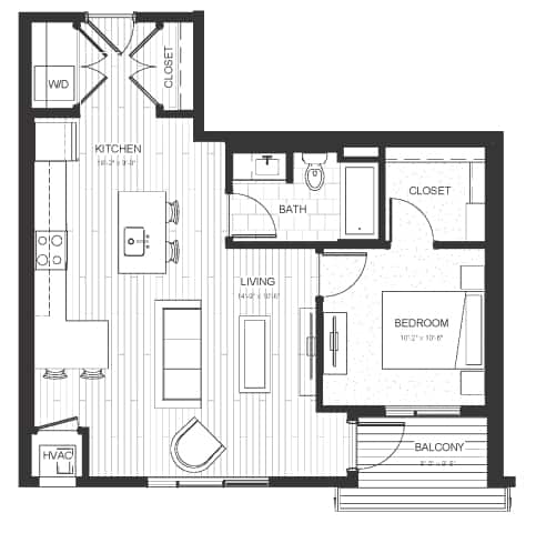 A3 02 Floorplan at Boutique 28, Minneapolis, MN