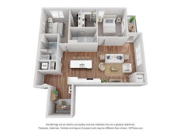 B1 01 Floorplan at Boutique 28, Minneapolis, Minnesota