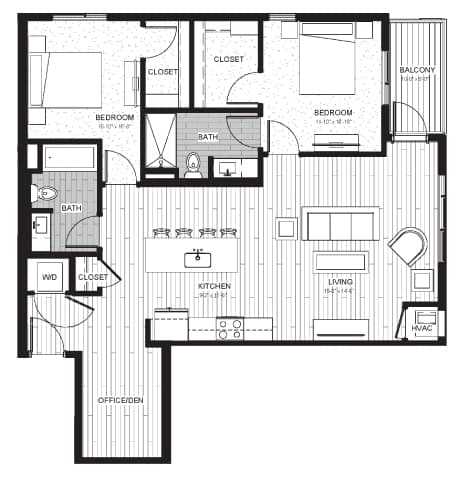 B1 02 Floorplan at Boutique 28, Minnesota, 55408