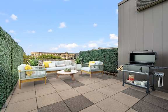 Private patio at Boutique 28, Minnesota, 55408