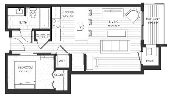 S2 02 Floorplan at Boutique 28, Minneapolis, 55408