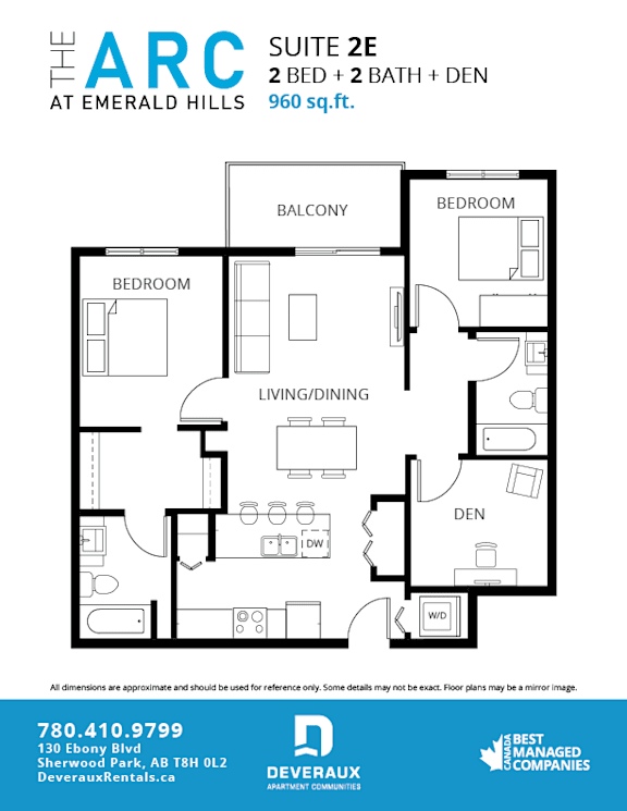 a floor plan of a bedroom apartment