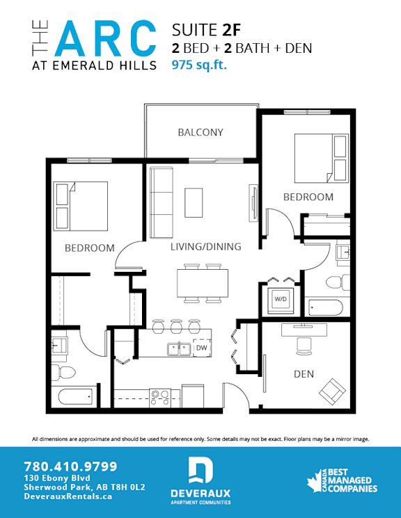 a floor plan of a bedroom apartment