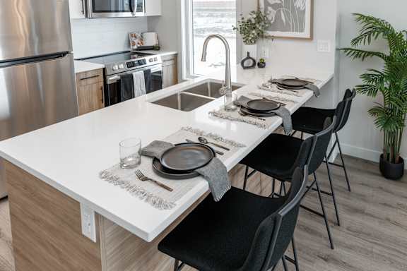 Fully Equipped Kitchen at Latitude 49 Townhomes, Manitoba, R3X 0M1