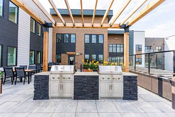 Community Grilling Station at The Artisan at Rangeview, Calgary, AB