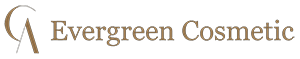 The image is a logo for Evergreen Cosmetic.