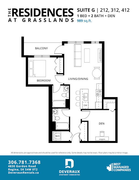 the residence at grasslands floor plan 1 bedroom