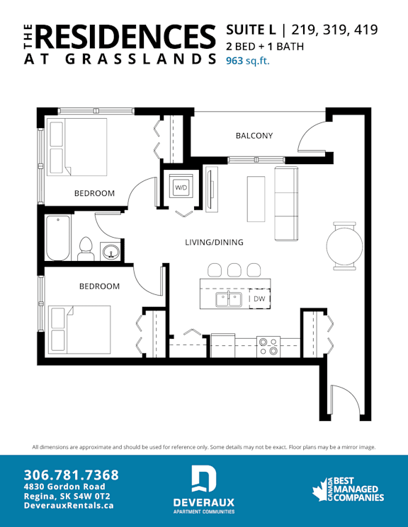 a floor plan of a bedroom apartment with a bathroom and a living room