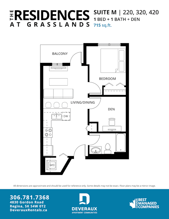 a floor plan of a bedroom apartment