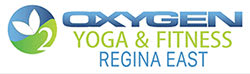 The image is of a logo for Oxygen Yoga & Fitness Regina East.