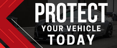 A car is displayed with the text "PROTECT YOUR VEHICLE TODAY" in a promotional image.