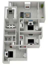 3 bed 2 bath at The Onyx Hoover Apartments, Hoover