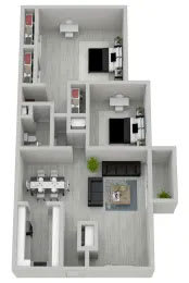 2 bed 1 bath at The Onyx Hoover Apartments, Hoover, Alabama