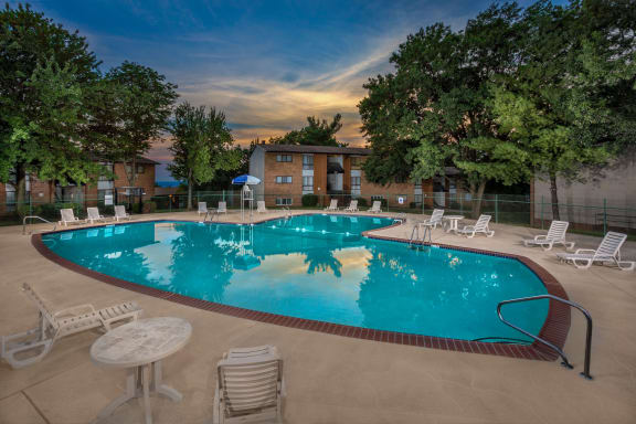 Resort style pool at Oaks at Oxon Hill, Oxon Hill, Maryland
