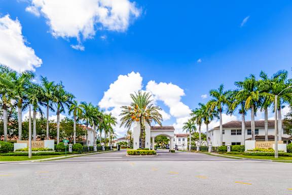 Entrance at The Falls of Portofino , Naples, FL