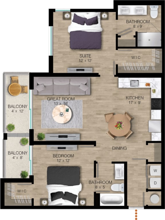 B1 Floor Plan at Portofino Vineyards, Fort Myers, FL 33967