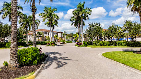 Sunny day at a residential area at Portofino Cove, Fort Myers, 33916