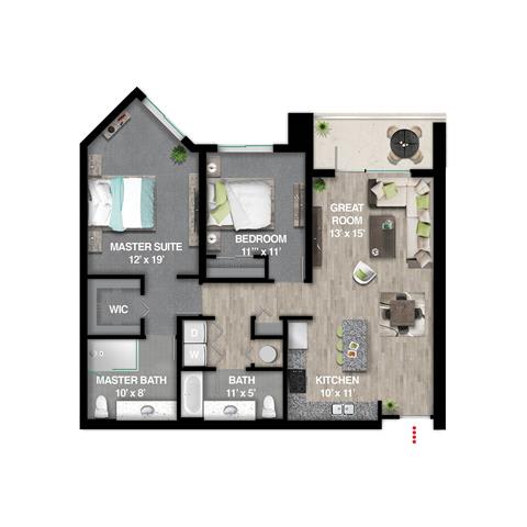 Axis Floor Plan at Icon One, Florida, 32114