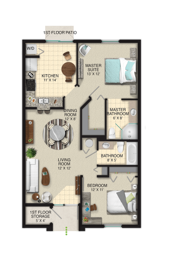 Floor Plan Alessandra 1 at Portofino Landings, Fort Pierce, FL