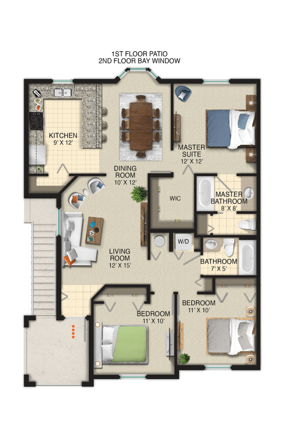 Floor Plan Casabella 2 Floor Plan Casabella 2 at Portofino Landings, Fort Pierce, FL