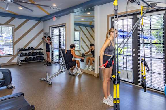 People working out in gym at Portofino Cove, Fort Myers