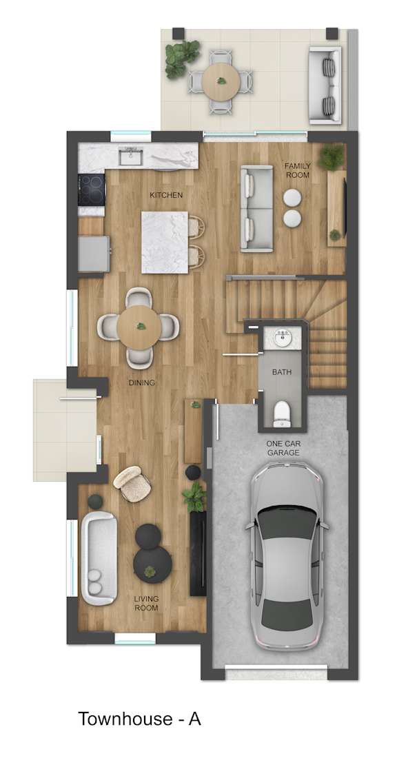 Ground floor 1 bath at Portofino Vineyards Apartment, Fort Myers, Florida