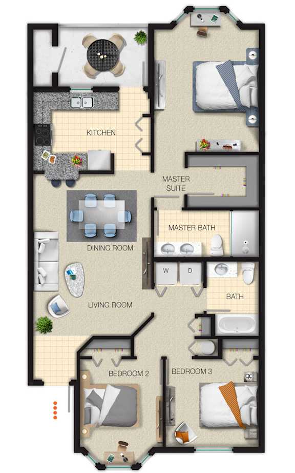 Floor Plan  Symphony Floorplan at Portofino Cove, Florida, 33916
