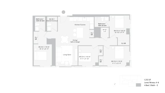 a floor plan of a house with a white background