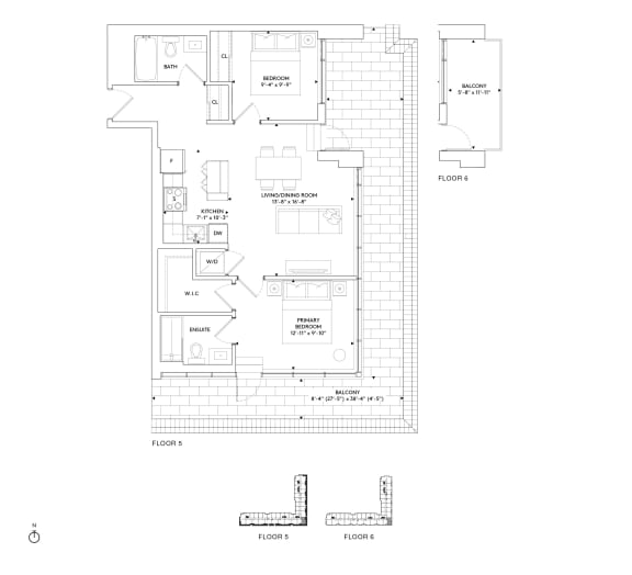 Floor Plan  a floor plan of a house