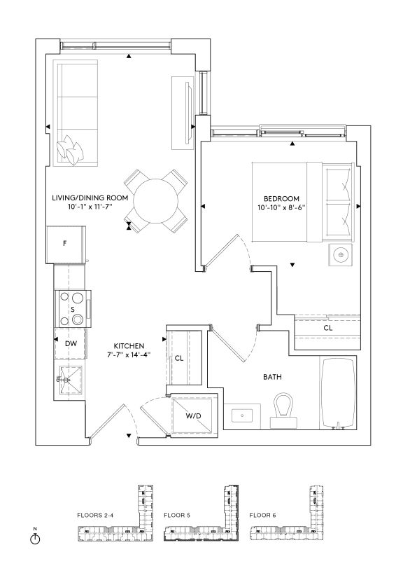 a floor plan for a small house