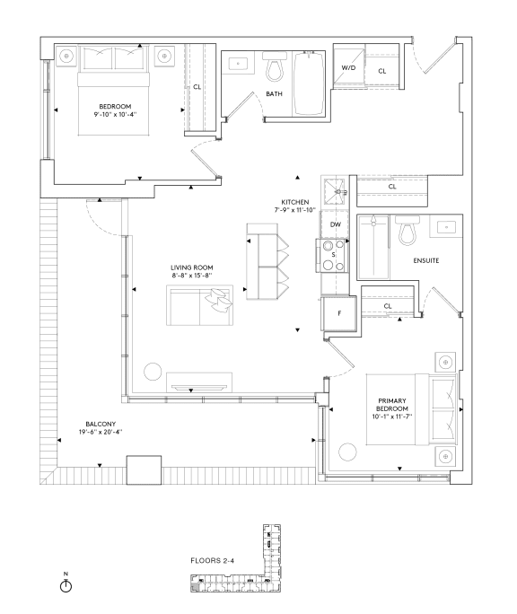 Floor Plan  a floor plan of a small house