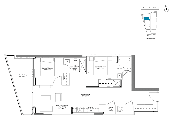 A floor plan of a building with rooms labeled in a foreign language.