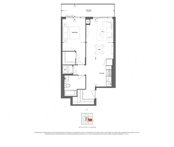 "1 bedroom apartment jane and lawrence "