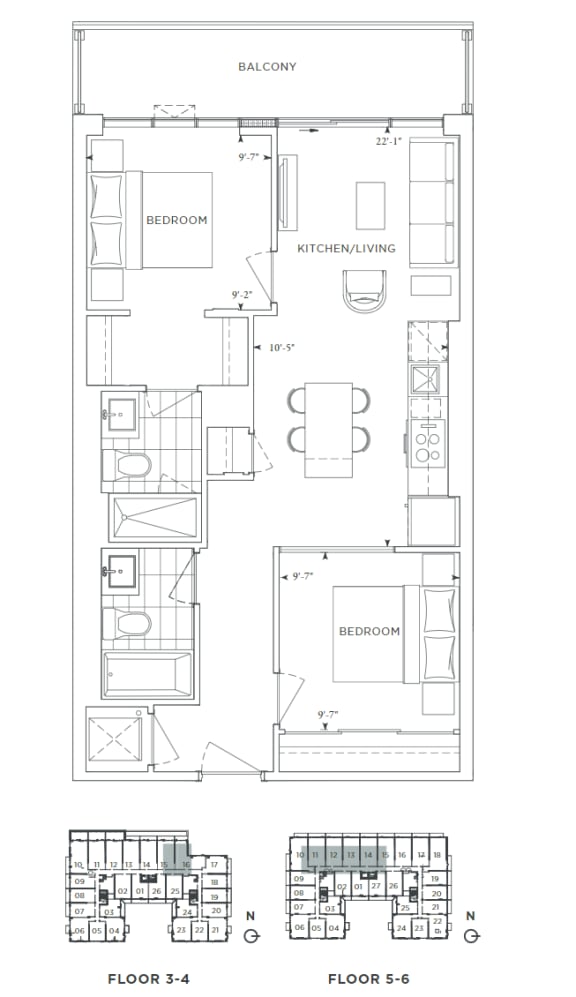 Studio, 1, 2, and 3Bedroom Apartments Downtown Toronto
