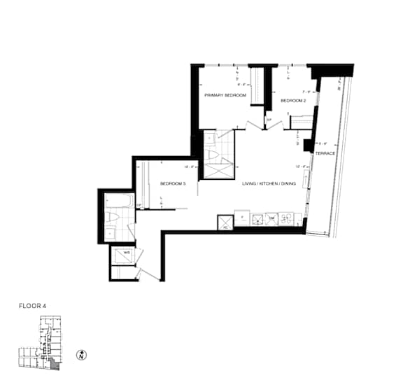 a floor plan of a house with a asymmetricaletrical floor plan with a floor