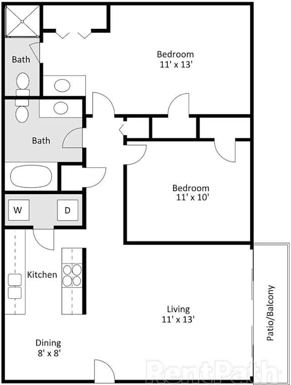 a floor plan of a house