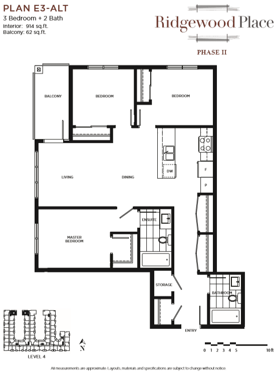 3 Bedroom 2 Bath PLAN E3-ALT