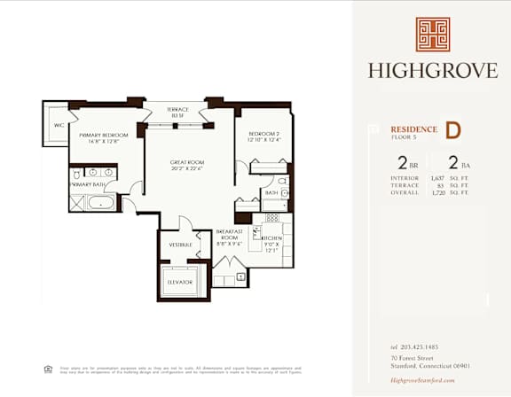 Floor Plan  5D Floor Plan at HIGHGROVE, Connecticut, 06901