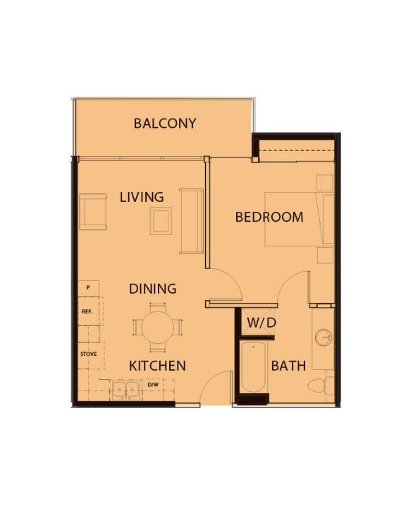 a floor plan of a house with bedrooms and a living room