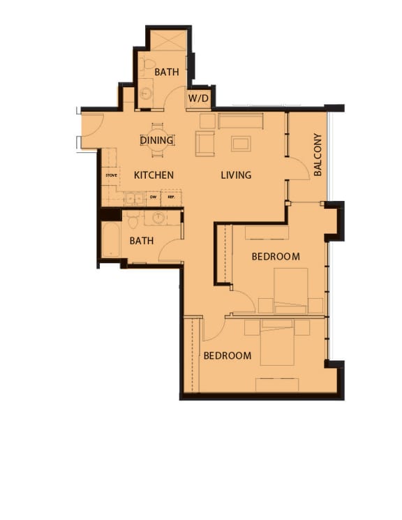 the plan of the first floor of the house showcasing the various levels