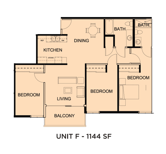 the floor plan of thearijarijuanuan home plan 1443 sq ft
