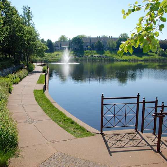 Lake with Fountain at 71 France, Minnesota, 55435