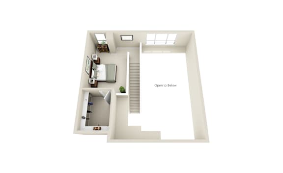 A14 Loft Floorplan at 71 France, Edina, MN