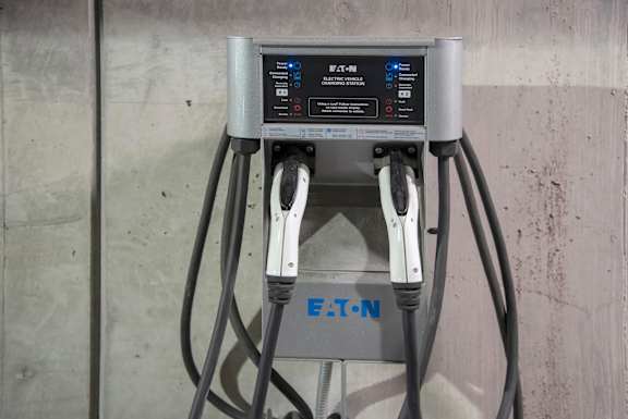 Charging station at 71 France, Minnesota