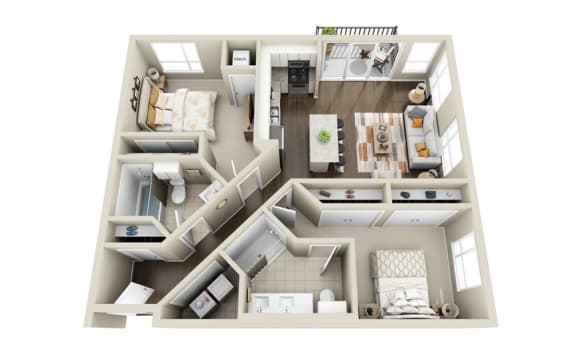 Floor Plan  71 France Edina MN 2 Bedroom 2 Bath