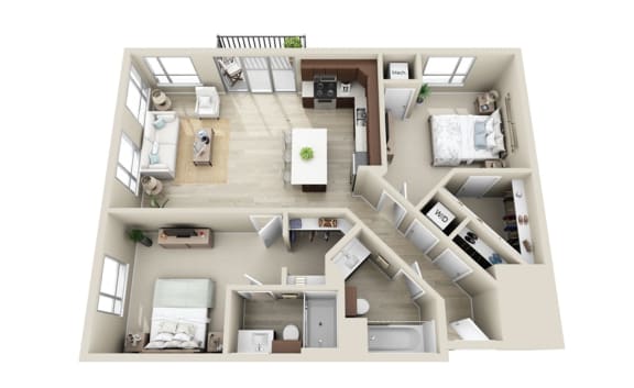 Floor Plan  B9 Floorplan at 71 France, Edina, MN