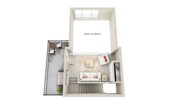 B14 Loft Floorplan at 71 France, Minnesota