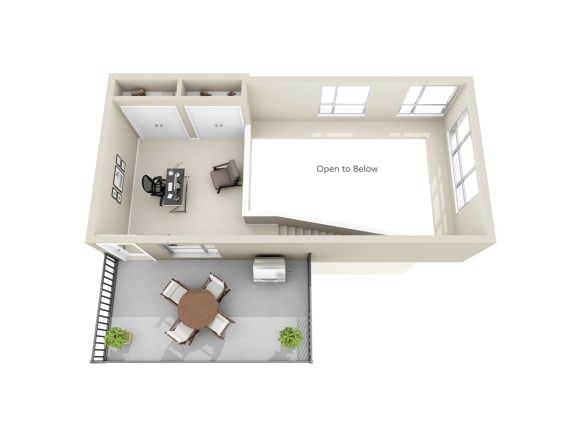 B15 Loft Floorplan at 71 France, Edina, MN